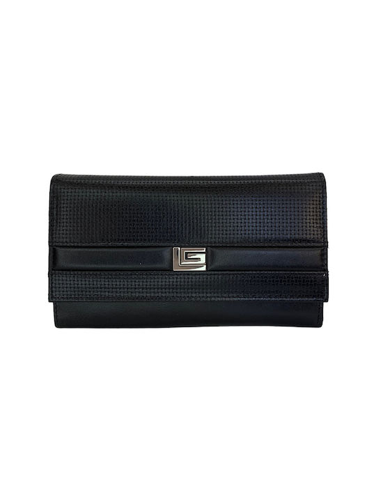 Guy Laroche Large Leather Women's Wallet with RFID Black