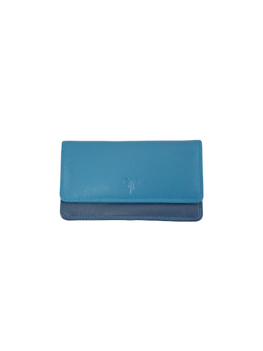 Kion 109M Large Leather Women's Wallet Light Blue