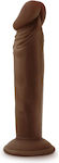 Dr. Skin Plus Posable Ρεαλιστικό Dildo με Βεντούζα Chocolate 15cm