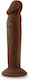 Dr. Skin Plus Posable Ρεαλιστικό Dildo με Βεντούζα Chocolate 15cm
