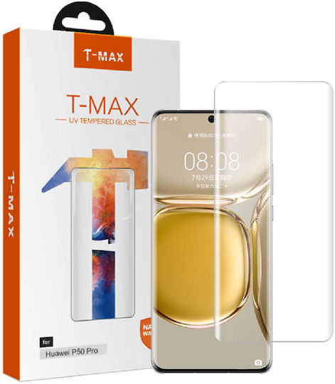 T-Max 3D Lichid UV Adeziv complet Full Face Tempered Glass (Huawei P50 Pro)