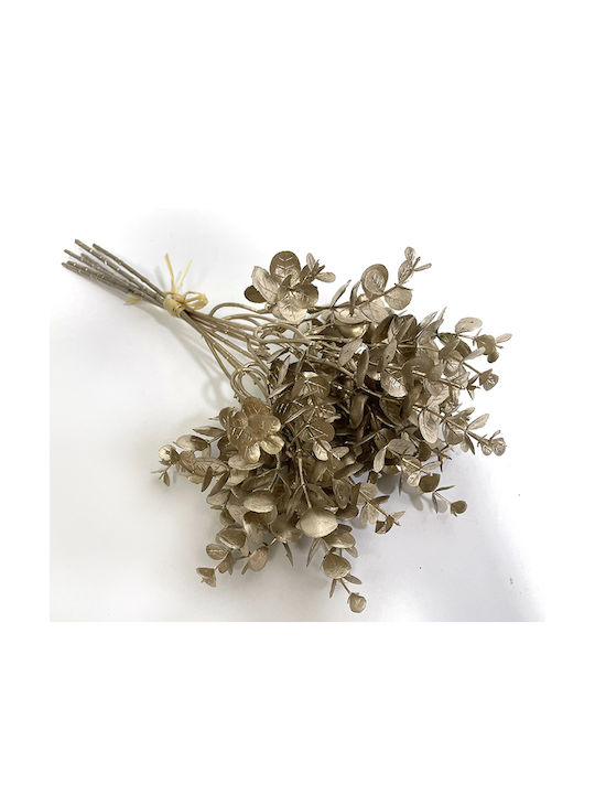 Zaros Christmas Decorative Flower 36cm Eucalyptus Bouquet, Matte