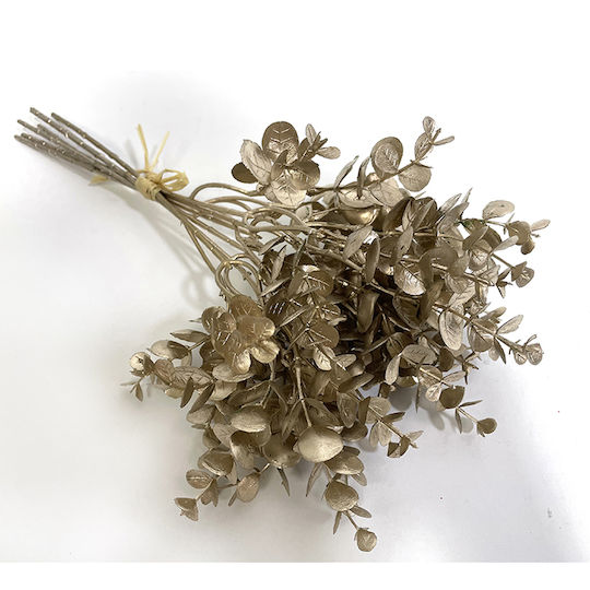 Zaros Christmas Decorative Flower 36cm Eucalyptus Bouquet, Matte
