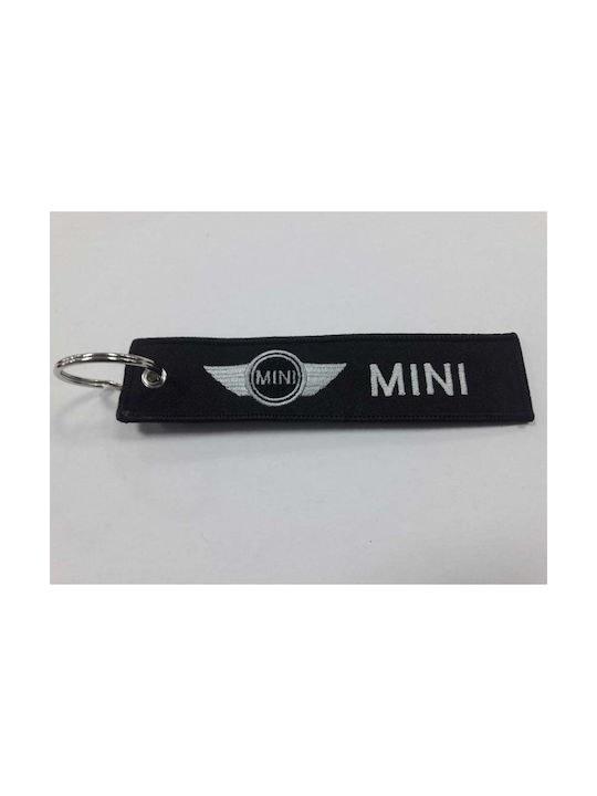 Keychain Mini Cooper Fabric Black