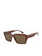 Emporio Armani Men's Sunglasses with Red Plastic Frame and Brown Lens EA4186 507573