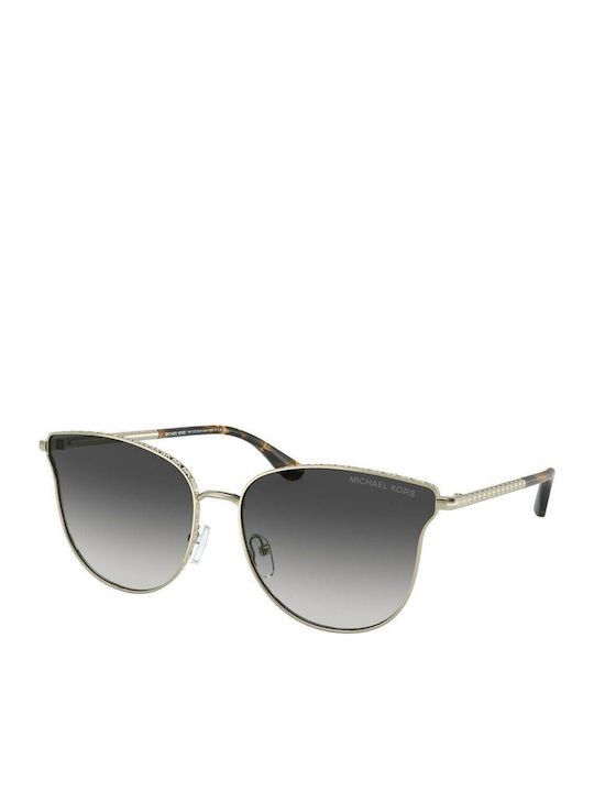 Michael Kors Salt Lake City Women's Sunglasses with Gold Metal Frame and Gray Gradient Lens MK1120 10148G