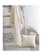 Rythmos Essie Ριχτάρι Πολυθρόνας Δύο 'Οψεων Chenille 180x160εκ. Εκρού 117-191-2279