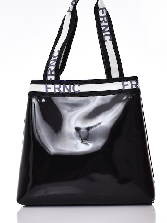 FRNC Classic Handbag Γυναικεία Τσάντα Χειρός Μαύρη