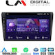LM Digital Ηχοσύστημα Αυτοκινήτου για Seat Exeo Audi A4 2001-2008 (Bluetooth/USB/WiFi/GPS/Apple-Carplay/Android-Auto) με Οθόνη Αφής 9"