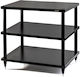 Solidsteel S2-3 3 Level Hi-Fi Rack Black 58.4x59.1x43cm