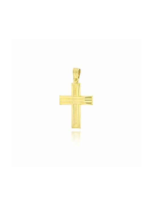 Skaras Jewels Men's Gold Cross 14K