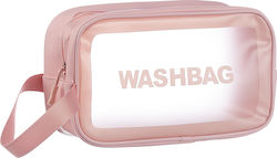 Niobe Professional Toiletry Bag 085 Pink with Transparency 27cm