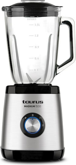 Taurus Magnum 1500 Mixer mit Glas-Kanäta 1,5 l 1500W Graue