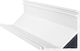 Ideal Lux Slot Ang Tondo Gemauert Aluminiumprofil für LED-Streifen Ecke 300x1.6x1.6cm