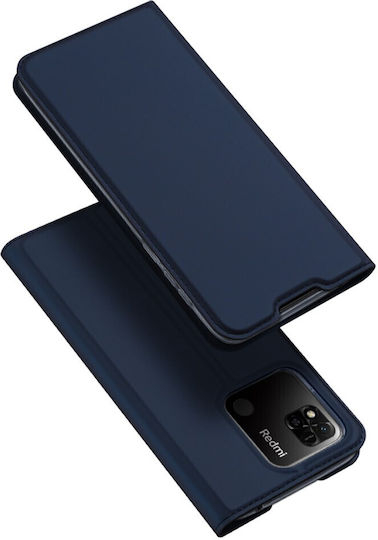 Dux Ducis Skin Pro Book Synthetic Leather Blue (Redmi 10A)