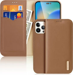 Dux Ducis Hivo Портмоне Кожа Кафяв (iPhone 14 P...