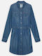 Rochie pentru Copii Mânecă lungă Denim Albastru
