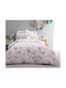 Vesta Home Sheet Set Single Cotton Sissy Pink 170x260cm 3pcs
