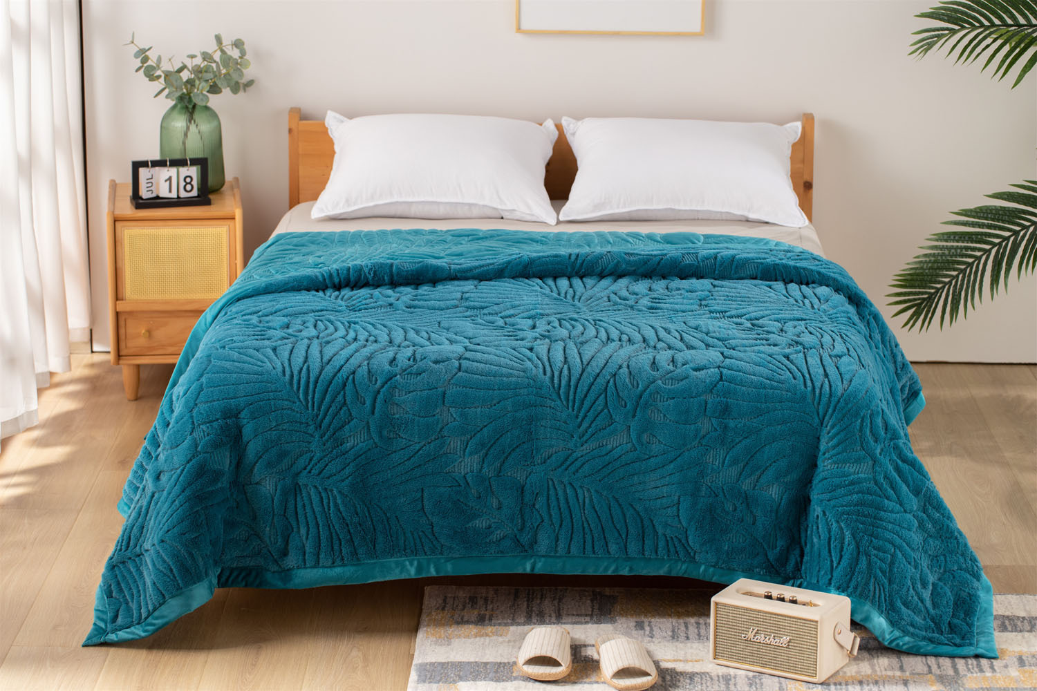 Anna Riska Κουβερτοπάπλωμα Υπέρδιπλο 220x240εκ. Lucia 3 Lake Blue ...