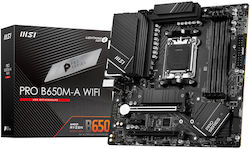 MSI Pro B650M-A WiFi Motherboard Micro ATX with AMD AM5 Socket