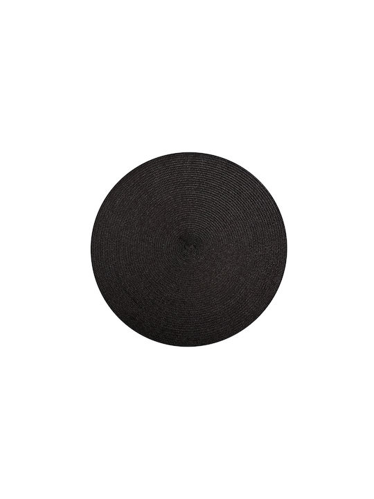 Maxwell & Williams Platzdeckchen Rund Stoff Schwarz 38cm 1Stück
