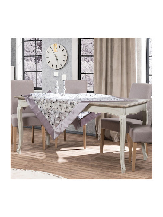 Teoran Кариран с бродерия L8409 Lila 90x90бр