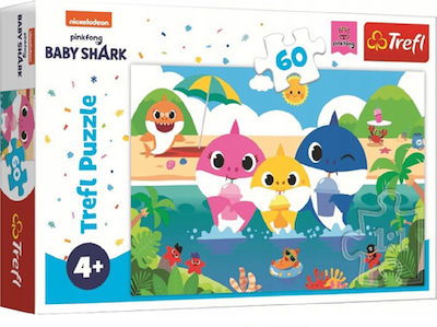 Детски Пъзел A Family of Sharks On A vacation за 4++ Години 60бр Trefl