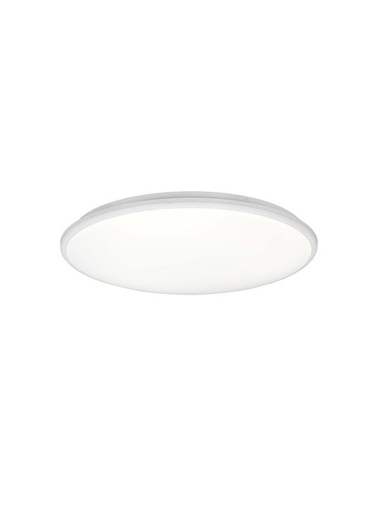 Trio Lighting Limbus Μοντέρνα Μεταλλική Πλαφονιέρα Οροφής με Ενσωματωμένο LED σε Λευκό χρώμα 50cm