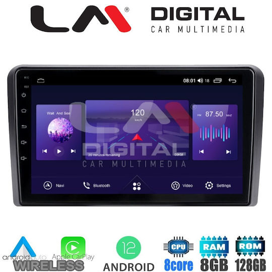 LM Digital Ηχοσύστημα Αυτοκινήτου Hummer H1 H1 2007 (Bluetooth/USB/AUX/WiFi/GPS/Apple-Carplay/Android-Auto) με Οθόνη Αφής 9"