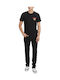Angels Men's Jeans Pants with Skinny Straight Fit Black