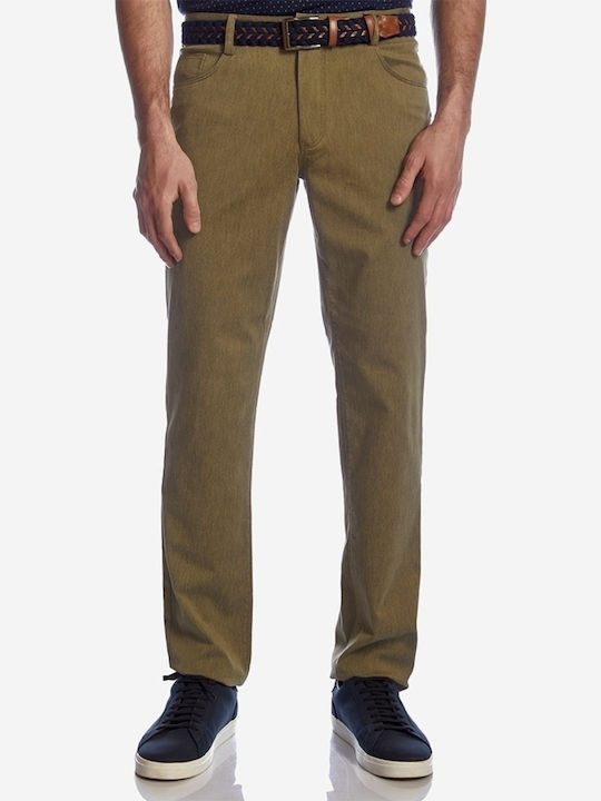 Pantalon Bărbați Elastic Regular Fit Bej