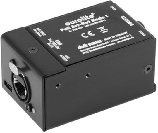 Eurolite DXT PoE Art-Net Node I Interface για Κονσόλα Φωτισμού με 512 Κανάλια Ελέγχου και Σύνδεση Ethernet