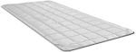 Lago Single Bed Polyester Mattress Topper with Elastic Straps 100x200x3cm