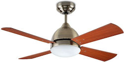 Forlight Borneo 106cm mit Leuchte Braun / Silber