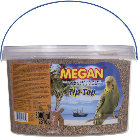 Megan Tip-Top Τροφή για Παπαγαλάκια 3kg