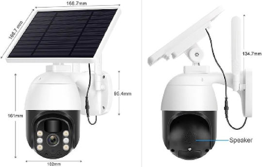 Anga AQ-8114IBW IP Surveillance Camera Wi-Fi/4G Full HD 1080p Waterproof Battery Powered with Two-Way Communication and Lens 3.6mm Suitable for Plug Type England
