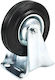 Liyset B-02988467 Ρόδα για Καρότσι Μαύρη 125mm