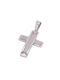 Men's White Gold Cross 14K