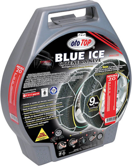Ototop Blue Ice Νο 110 Αντιολισθητικές Αλυσίδες Πάχους 9mm Επιβατικού Αυτοκινήτου 2τμχ