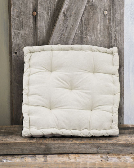 Rythmos Kathy Floor Pillow Ecru 50x50cm Rythmos Kathy Floor Pillow Ecru 50x50cm