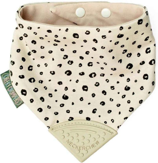 Cheeky Chompers Bandana Stoff mit Taste Beige