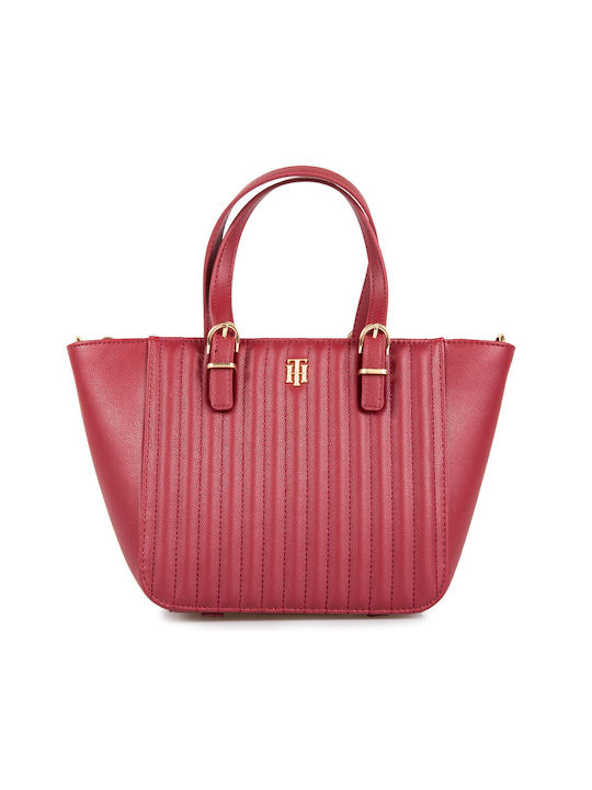 Tommy Hilfiger Women's Bag Shopper Shoulder Red