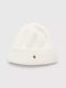 Beanie Beanie with Rib Knit in White color