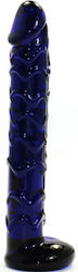 CyprusLoveShop стъклен вибратор Стъклено дилдо Blue 19см