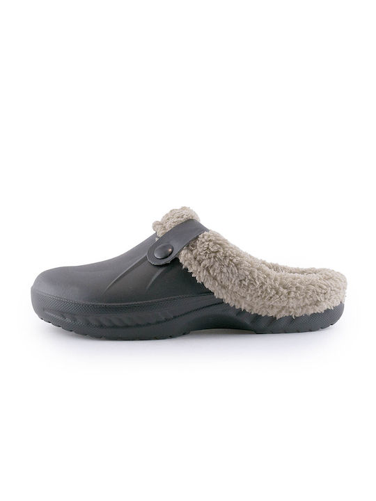 Love4shoes 292-0020 Women's Slipper with Fur In Black Colour