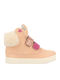 Kids Sneakers High with Scratch Orange