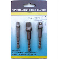 Adapter with Input HEX and Output 1/2'' / 1/4'' / 3/8'' 3pcs