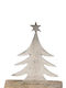 Weihnachtsdekoration Baum Dreieckig 18cm Silber 4Stück Felicity