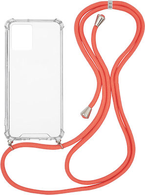 Sonique Armor Back Cover Silicone with Strap Durable Coral (Realme 9 4G / Realme 9 Pro Plus 5G)