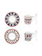 Marva Casino Royale Set Căni Maro De ceramică Multicolore 100ml 2buc